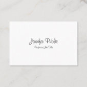 Professioneel handgeschreven script Modern gestroo Visitekaartje (Voorkant)