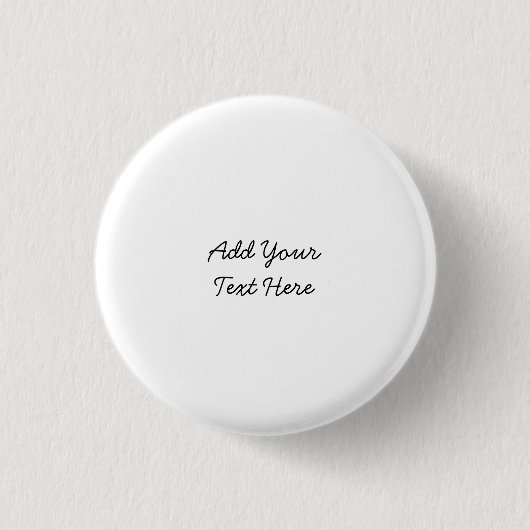 Professioneel handschrift en moderne tekst toevoeg ronde button 3,2 cm (Voorkant)