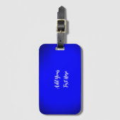 Professioneel handschrift tekst toevoegen modern b bagagelabel (Voorkant (verticaal))