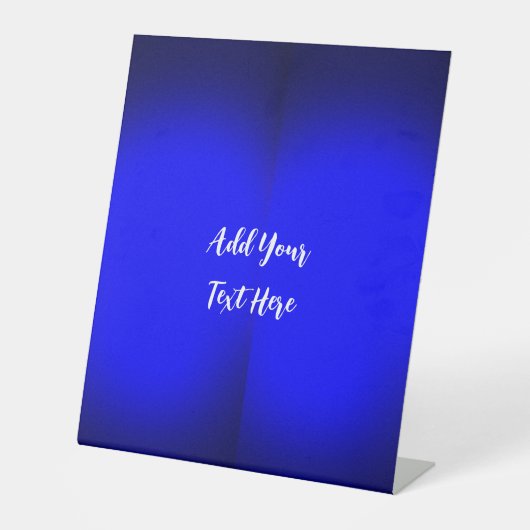 Professioneel handschrift tekst toevoegen modern b reclamebord met voetstuk (Voorkant)