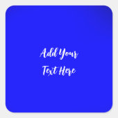 Professioneel handschrift tekst toevoegen modern b vierkante sticker (Voorkant)