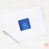 Professioneel handschrift tekst toevoegen modern b vierkante sticker (Envelop)