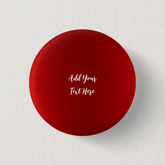 Professioneel handschrift tekst toevoegen modern r ronde button 3,2 cm (Voorkant)