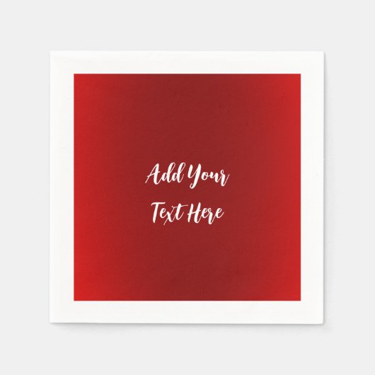 Professioneel handschrift tekst toevoegen modern r servet (Voorkant)