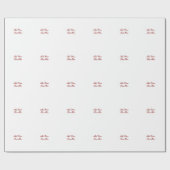 Professioneel handschrift voeg tekst modern toe cadeaupapier (Vlak)