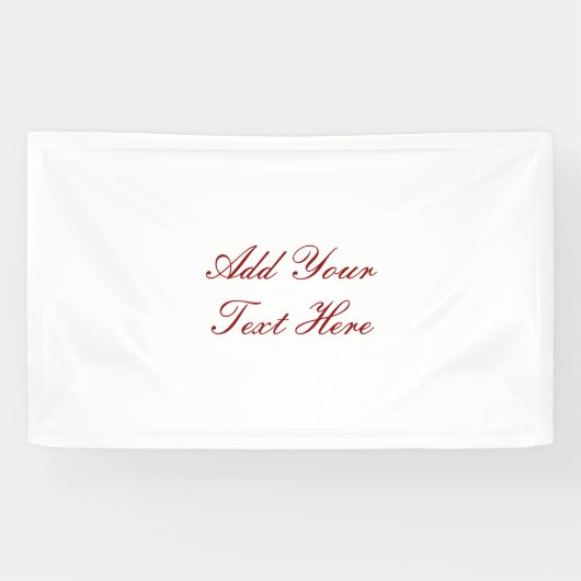 Professioneel handschrift voeg tekst modern toe spandoek (Horizontaal)