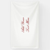 Professioneel handschrift voeg tekst modern toe spandoek (Verticaal)