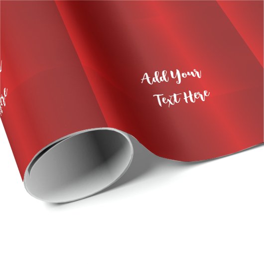 Professioneel handschrift voeg tekst toe modern ro cadeaupapier (Rol Hoek)