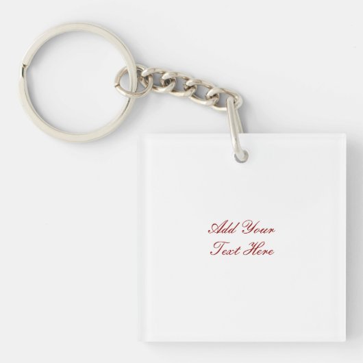 Professioneel handschrift voeg tekst toe modern sleutelhanger (voorkant)