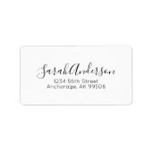 Professioneel handtekenscript etiket (Voorkant)