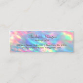 Professioneel hart Irijdescent Opal Holographic Klantenkaartje (Achterkant)