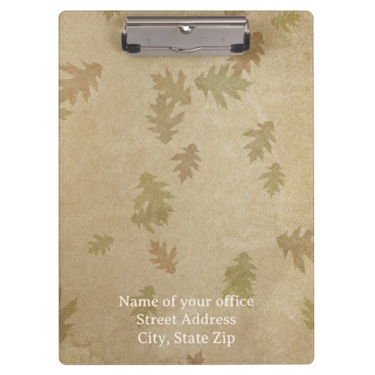 Professioneel Herfst Thema Klembord (Voorkant)