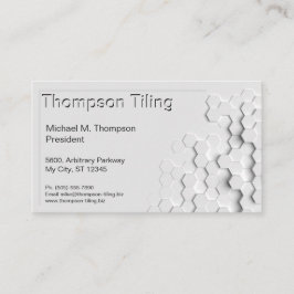 Professioneel hexagon Tile Patroon Elegant Modern Visitekaartje