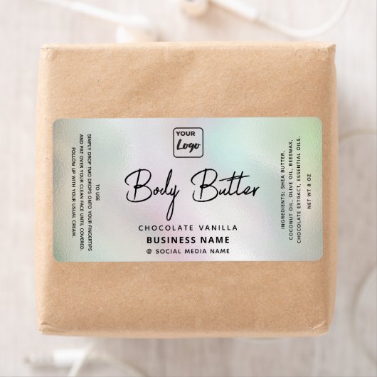 Professioneel holografisch logo voor typografie etiket (Insitu)