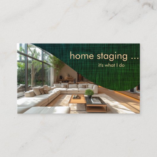 Professioneel Home Staging Visitekaartje (Voorkant)