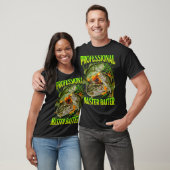 Professioneel hoofd lokker grappige vissen meme t-shirt (Unisex)