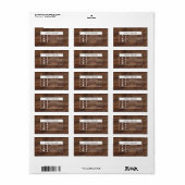 Professioneel Houtbewerker | Donkere Houtbewerker Etiket (Full Sheet)