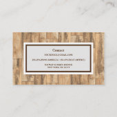 Professioneel houten Visitekaartje (Achterkant)