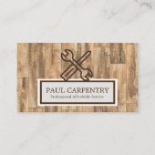 Professioneel houten Visitekaartje (Voorkant)