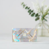 Professioneel huis makelaar Opal Stone Visitekaartje (Staand voorkant)