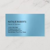 Professioneel Huis Schoonmaken Moderne Blauwe Glit Visitekaartje (Achterkant)