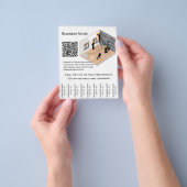 Professioneel Huisrenovatie met Afscheurtabbladen Flyer (Hand)