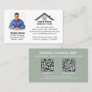 Professioneel hypotheekfoto logo QR-code Visitekaartje