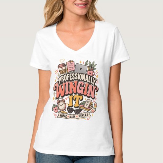 Professioneel improviserend werkende moeder Funny  T-shirt (Voorkant)