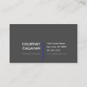 Professioneel in de blauwe sfeer visitekaartje (Achterkant)