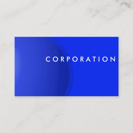 Professioneel in de blauwe sfeer visitekaartje (Voorkant)