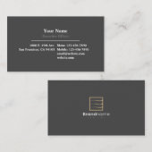 Professioneel in het midden van het Visitekaartje (Voorkant / Achterkant)