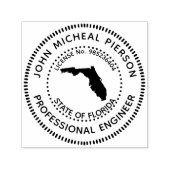 Professioneel ingenieur Florida Zelfinktende Stempel (Design)