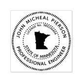 Professioneel ingenieur Minnesota Zelfinktende Stempel (Design)
