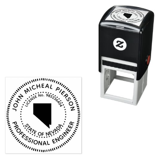 Professioneel ingenieur Nevada Zelfinktende Stempel (In situ)