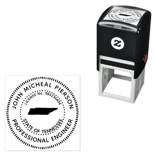 Professioneel ingenieur Tennessee Zelfinktende Stempel (In situ)