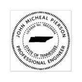 Professioneel ingenieur Tennessee Zelfinktende Stempel (Design)