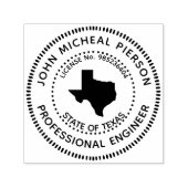 Professioneel ingenieur Texas Zelfinktende Stempel (Design)
