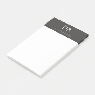 Professioneel Initiaal & Script Naam Monogram Post-it® Notes