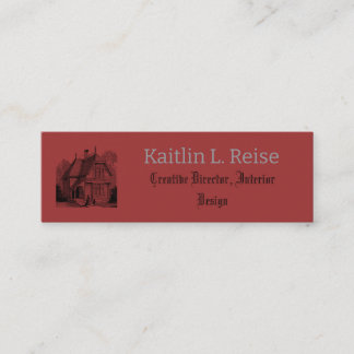 Professioneel interieurontwerper branding mini visitekaartje