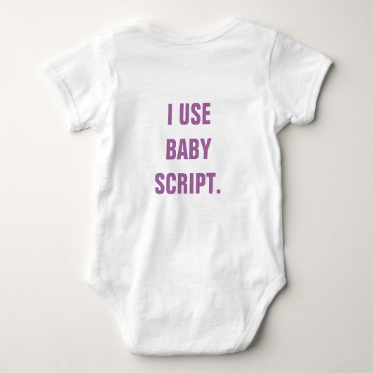 Professioneel internetontwikkelaarsontwerp romper (Achterkant)