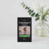Professioneel iPhone-ontwerp Visitekaartje (Staand voorkant)