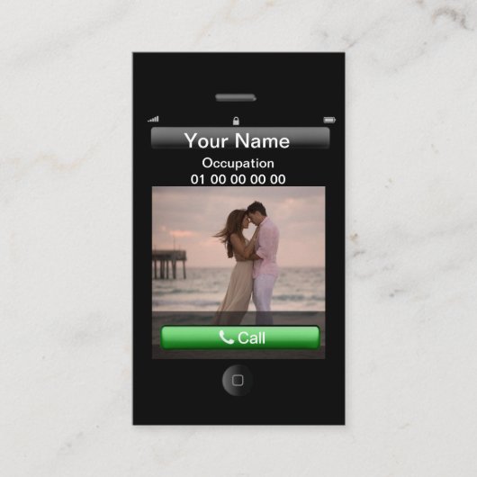 Professioneel  iPhone-ontwerp Visitekaartje (Voorkant)