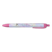 Professioneel Irideerend Opal Stijlvol Monogram Lo Zwarte Inkt Pen (Bodem)