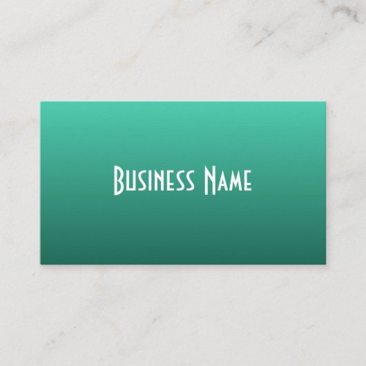 Professioneel Jade Groen Visitekaartje (Voorkant)