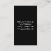 Professioneel journalist Fotograaf Visitekaartje (Achterkant)