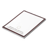 Professioneel juridisch-thema Notitieblok (Linkerzijde)