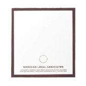 Professioneel juridisch-thema Notitieblok (Voorkant)