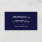 Professioneel juridisch Visitekaartje (Achterkant)