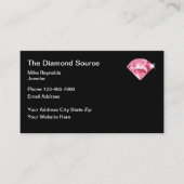 Professioneel juwelier diamant thema visitekaartje (Voorkant)