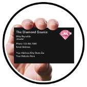 Professioneel juwelier diamant thema visitekaartje